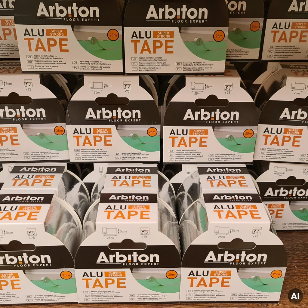 Taśma Alu Tape do łączenia podkładów podłogowych, 5905167698778, Podkład, Arbiton LVT, Arbiton