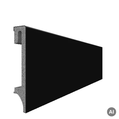 Listwa Espumo 406 Czarna  2,4 m, 406 ESP406 2.4