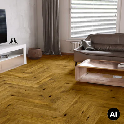 Podłoga drewniana Dąb Brown Sugar Jodła Klasyczna 14 mm, 1WC000006