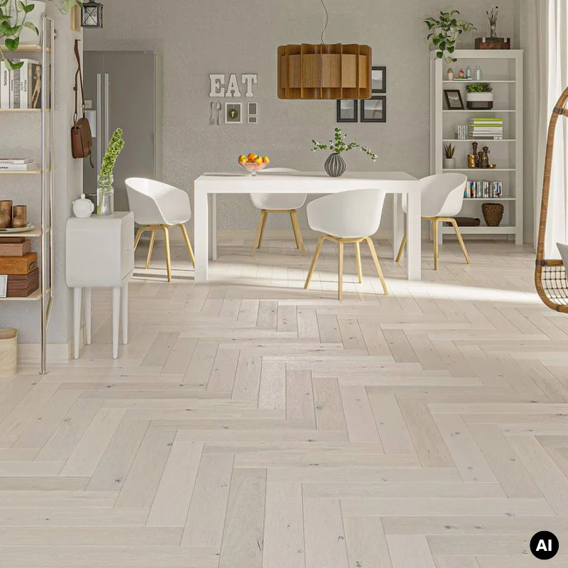 Podłoga drewniana Dąb Cappuccino Jodła Klasyczna 14 mm, 1