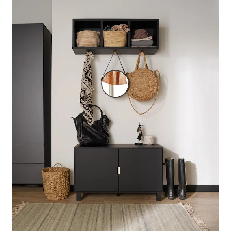 Zaślepki do listew Plastikowe Espumo ESP206 Czarne Komplet 