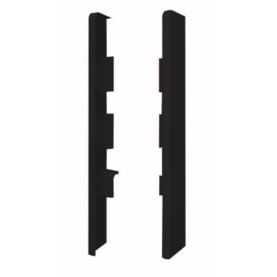 Listwy przypodłogowe Zaślepki do listew Plastikowe Espumo ESP506 Czarne Komplet Lewa+Prawa