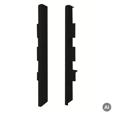 Zaślepki do listew Plastikowe Espumo ESP506 Czarne Komplet Lewa+Prawa