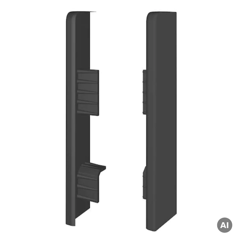Zaślepki do listew Espumo 205 Antracyt komplet Lewa i Prawa