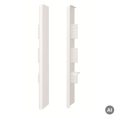 Zaślepki do listew Plastikowe Espumo ESP401 Białe Komplet Lewa+Prawa, 401 ESP401