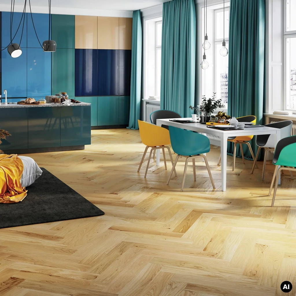 Podłoga drewniana Dąb Caramel Jodła Klasyczna 14 mm, 1WC000062, Deska barlinecka, Classico Line - Jodła Klasyczna, Barlinek