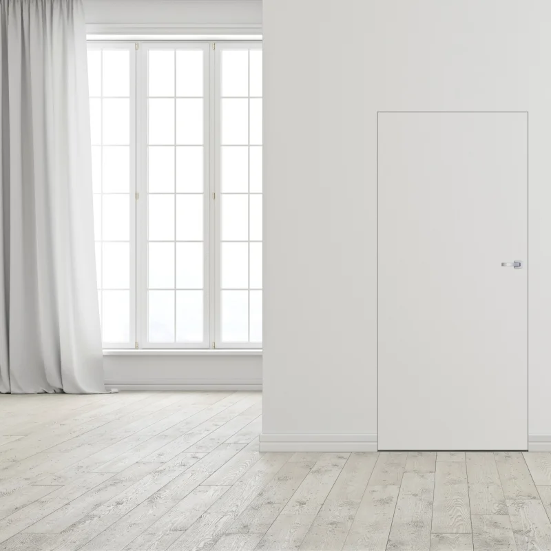 Drzwi ukryte białe + ościeżnica Sara Color lewe 80cm otwi