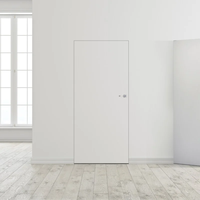 Drzwi ukryte białe + ościeżnica Sara Color prawe 90cm otw