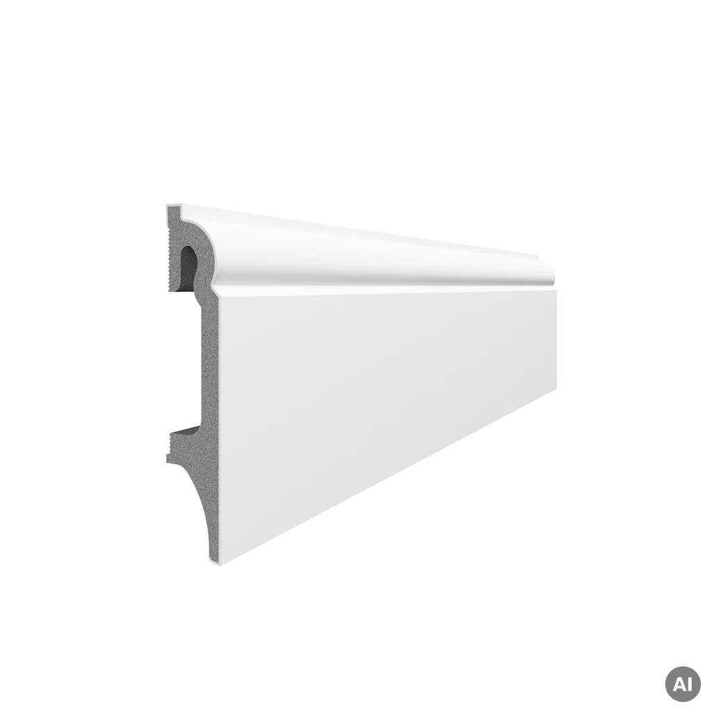 Listwa Espumo 301 Biała 2,4 m, 301 ESP301 2.4, Listwy przypodłogowe, Espumo, VOX