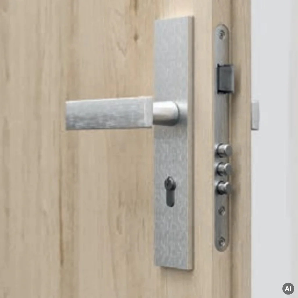 Drzwi Wejściowe Agat Prawe 80 Antracyt Intarsje srebrne, SPEAJ60P082NCJSD30ON00, Drzwi wewnętrzne wejściowe, AGAT, PORTA