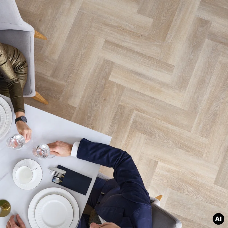 Panele winylowe SPC LVT Jodełka Dąb Stamford CA181 Klasa 3