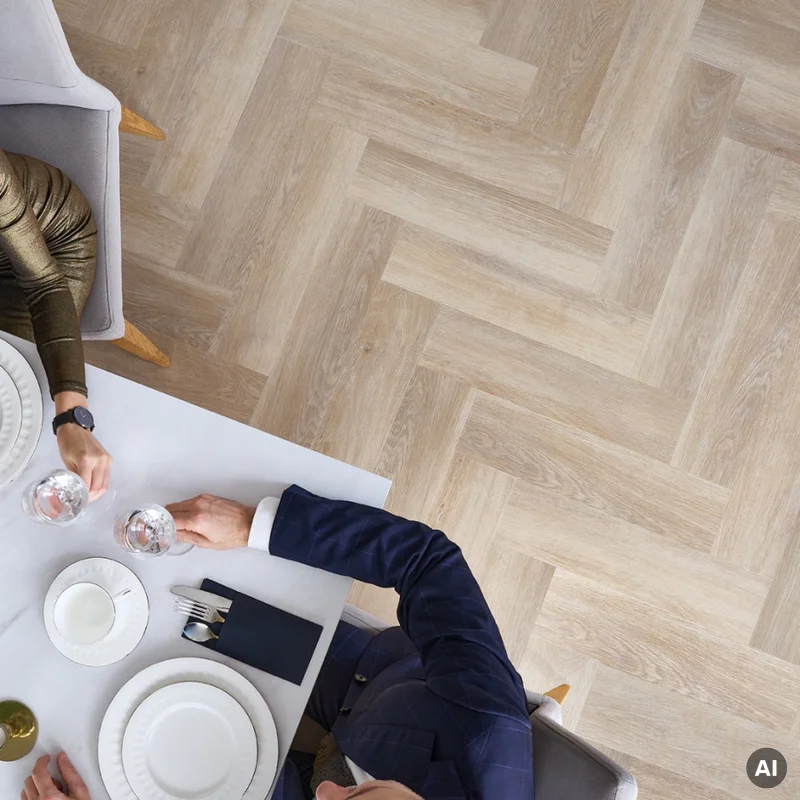 Panele winylowe SPC LVT Jodełka Dąb Stamford CA181 Klasa 3