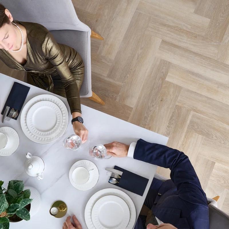 Panele winylowe SPC LVT Jodełka Dąb Stamford CA181 Klasa 3