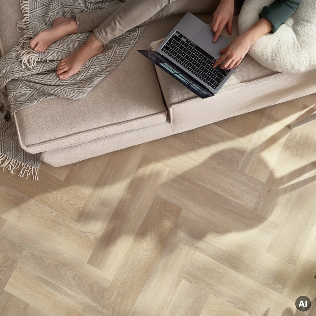 Panele winylowe SPC LVT Jodełka Dąb Dearwood Klasa 33 5 mm TAK, CA187, Panele winylowe, Amaron Herringbone, Arbiton
