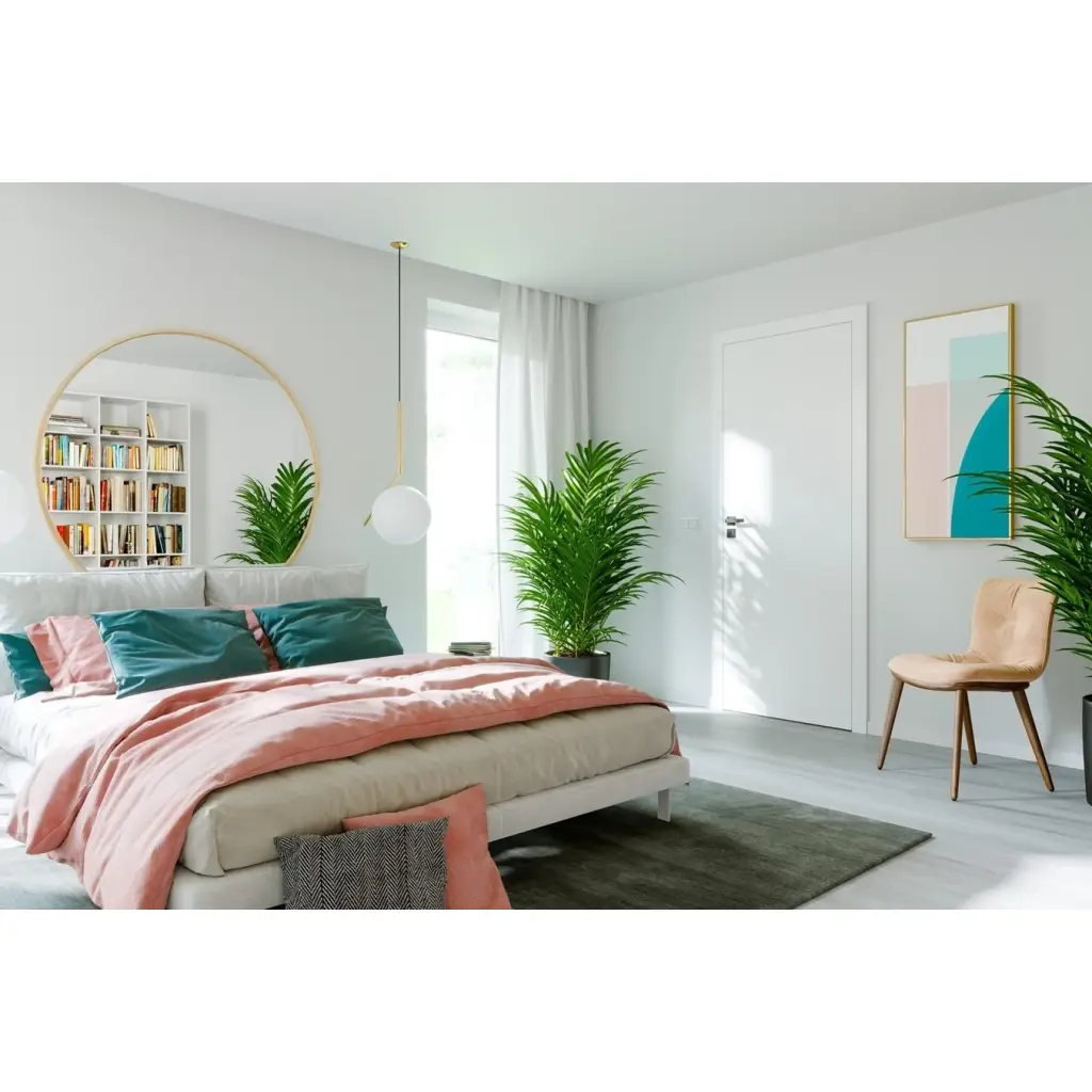 Drzwi Porta VECTOR Premium T Lakier UV Prawe 80cm bezprzylgowe, SPAPMT0P08WBI0ACU0H000R, Drzwi wewnętrzne, Porta VECTOR Premium, PORTA