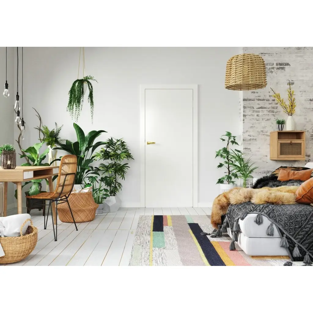 Drzwi Porta VECTOR Premium T Lakier UV Lewe 80cm bezprzylgowe, SPAPMT0L08WBI0ACU0H000R, Drzwi wewnętrzne, Porta VECTOR Premium, PORTA