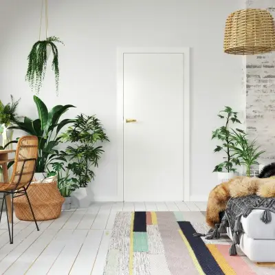 Ościeżnica regulowana Porta  SYSTEM ELEGANCE E 160-180 Lakier UV Prawa 80cm bezprzylgowa, OPAP0E0P08WBI0AZU80000R