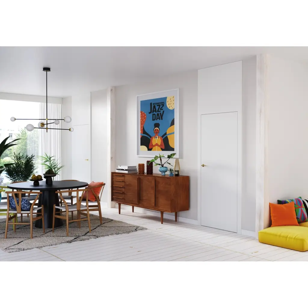 Ościeżnica regulowana Porta  SYSTEM ELEGANCE E 160-180 Lakier UV Prawa 80cm bezprzylgowa, OPAP0E0P08WBI0AZU80000R, Ościeżnica, Porta Elegance Lakier UV, PORTA