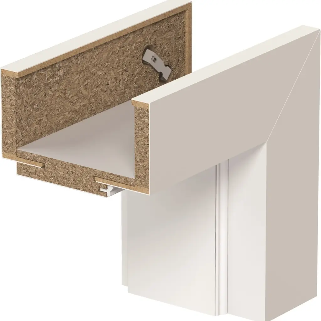 Ościeżnica regulowana Porta  SYSTEM ELEGANCE B 95-115  Lakier UV Prawa 80cm bezprzylgowa, OPAP0B0P08WBI0AZU80000R, Ościeżnica, Porta Elegance Lakier UV, PORTA