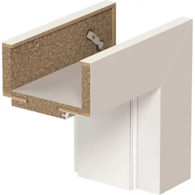 Ościeżnica regulowana Porta  SYSTEM ELEGANCE B 95-115  Lakier UV Prawa 80cm bezprzylgowa, OPAP0B0P08WBI0AZU80000R