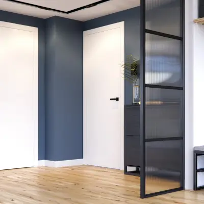 Ościeżnica regulowana Porta  SYSTEM ELEGANCE B 95-115  Lakier UV Prawa 80cm bezprzylgowa, OPAP0B0P08WBI0AZU80000R