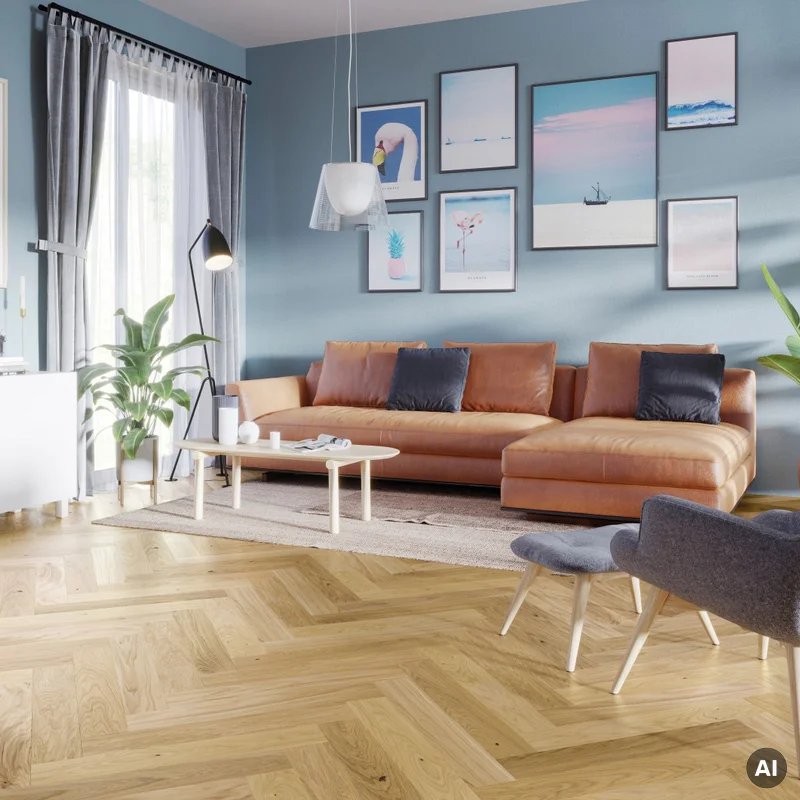 Podłoga drewniana Dąb Caramel Jodła Klasyczna 14 mm, 1WC0
