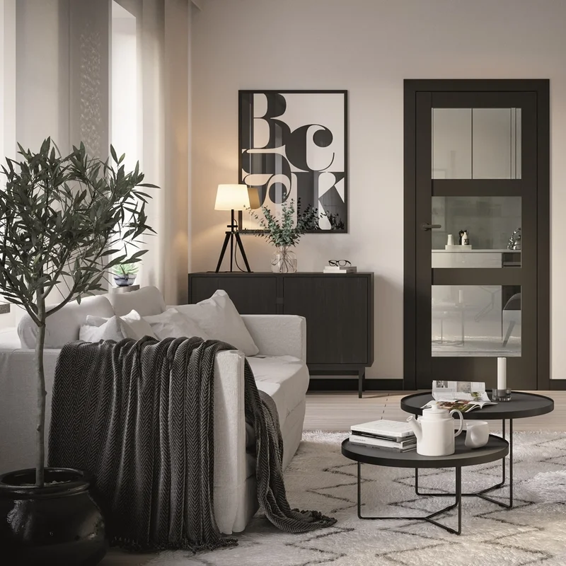 Drzwi Porta VERTE HOME CZARNY model L.4 - 2