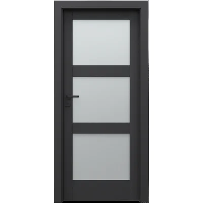 Drzwi Porta VERTE HOME CZARNY model N.3
