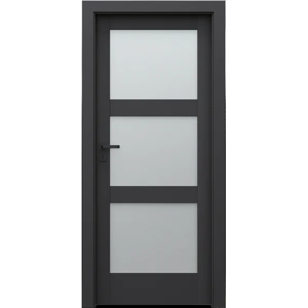 Drzwi Porta VERTE HOME CZARNY model N.3