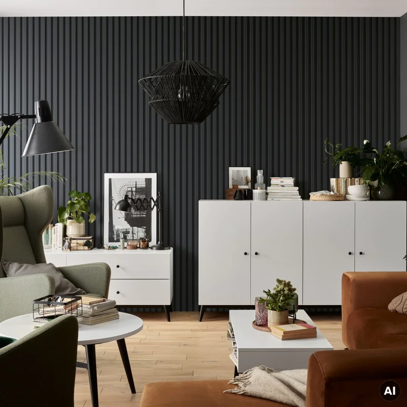 Lamele Panel Linerio Lamele L-Line Anthracite 6054509 - 2