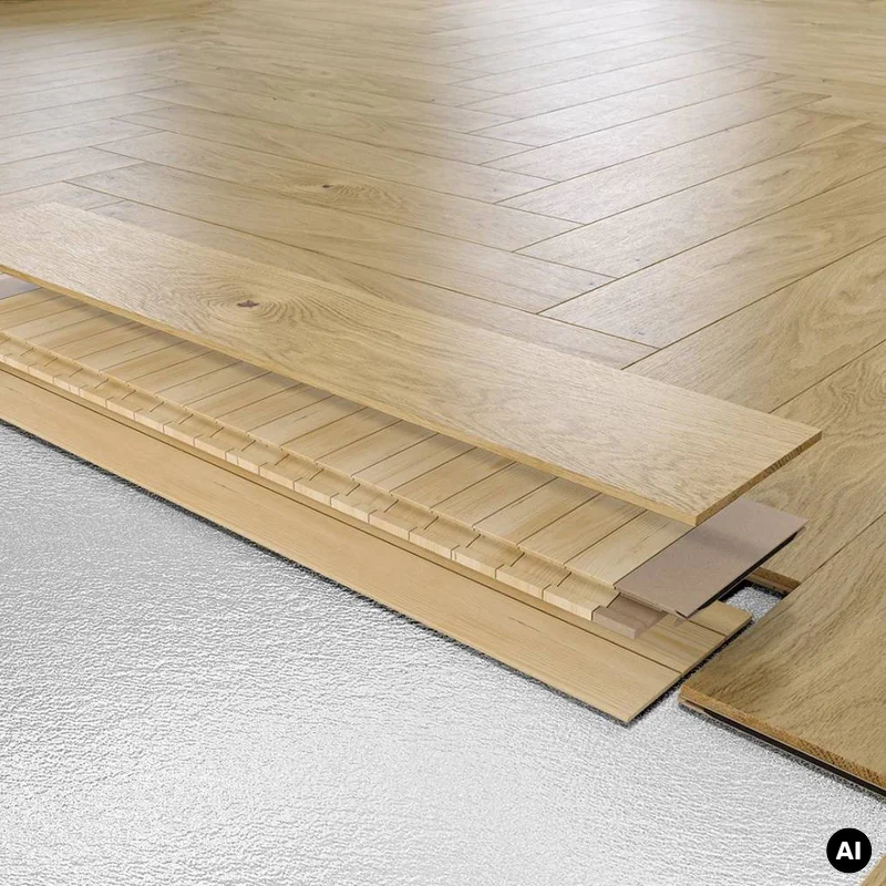 Podłoga drewniana Dąb Brown Sugar Jodła Klasyczna 14 mm,