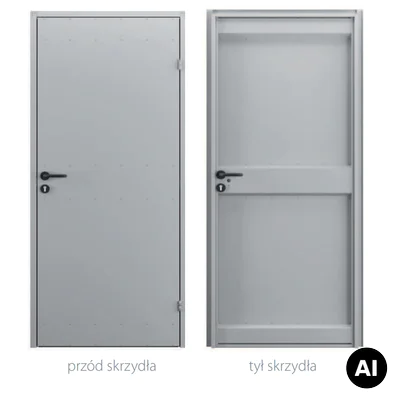 Drzwi uniwersalne metalowe Porta 80 pełne, DNWPL1MU080000SP2K0000