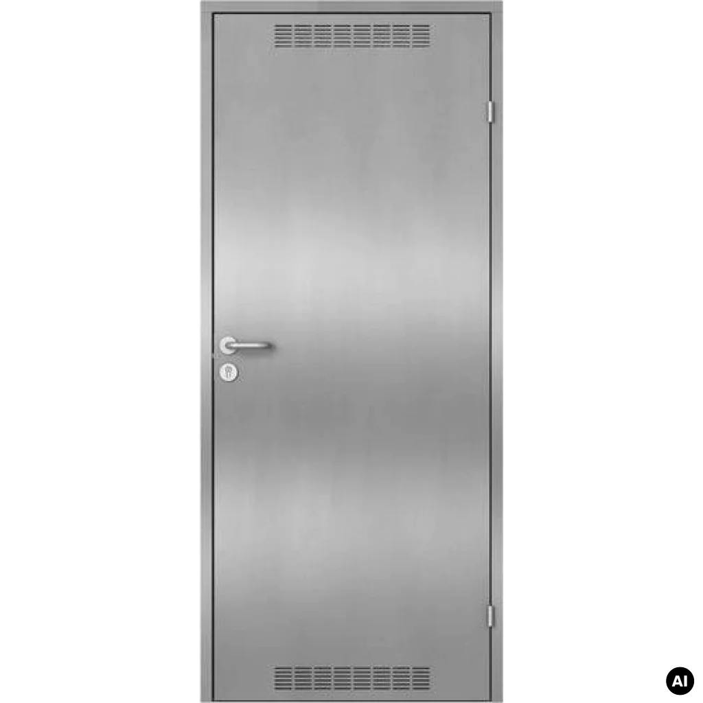 Drzwi uniwersalne metalowe Porta 80 pełne, DNWPL1MU080000SP2K0000, Drzwi uniwersalne, Drzwi do pom.gospodarczych i kom. lok., PORTA