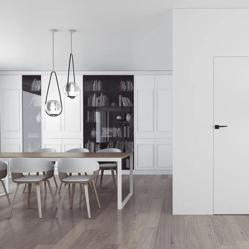 Drzwi Sara Eco 2 odwrotna przylga ukryte lewe 80 cm plaster