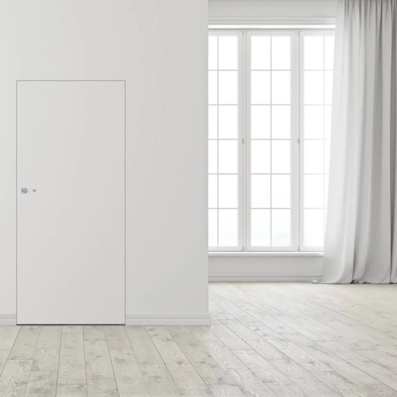 Drzwi ukryte białe + ościeżnica Sara Color lewe 60cm otwi