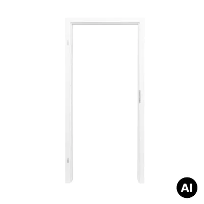 Ościeżnica regulowana malowana Binito z kątownikiem T80 DRE 75-95 Lewa 60cm przylgowa , DRE 400010536