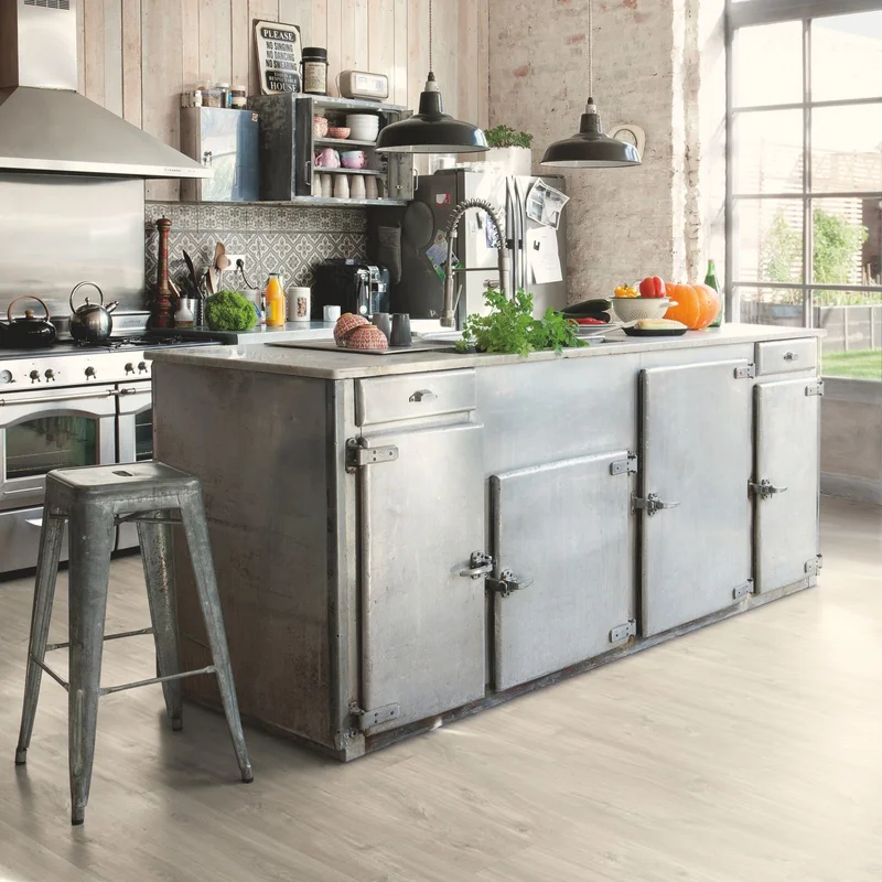 Panele Winylowe SPC LVT Dąb Canyon szary ze śladami cięci
