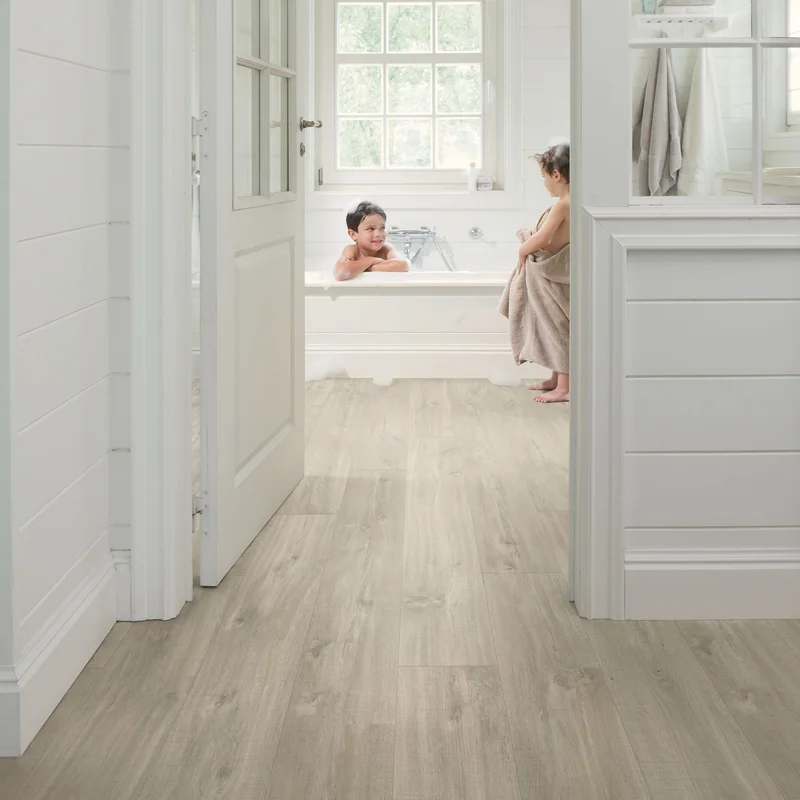 Panele Winylowe SPC LVT Dąb Canyon szary ze śladami cięci