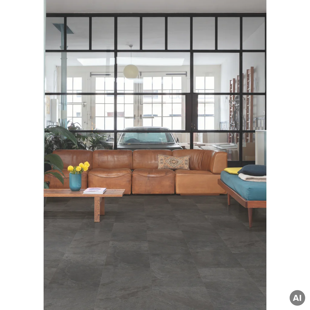 Panele Winylowe SPC LVT Łupek czarny AVSTU40035 Klasa 33 5 mm TAK, Panele winylowe, Oro, Quick-Step