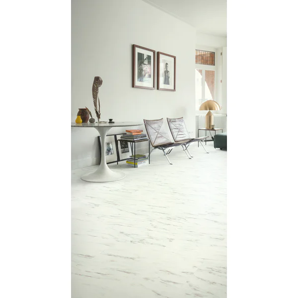 Panele Winylowe SPC LVT Marmur Carrara biel AVSTU40136 Jasny