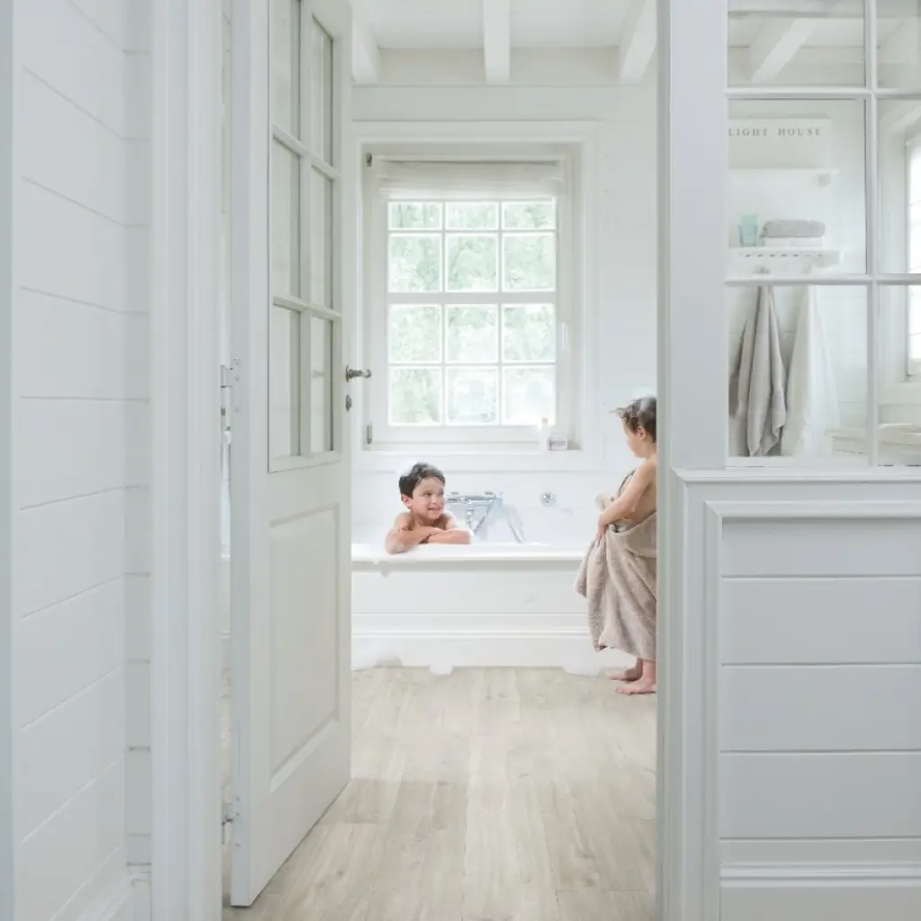 Panele Winylowe SPC LVT Dąb Canyon szary ze śladami cięcia piłą AVSPT40030 Klasa 33 4 mm, Panele winylowe, Blos Base, Quick-Step Unilin