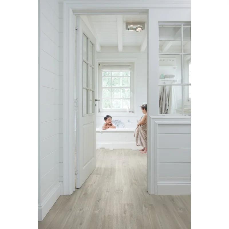 Panele Winylowe SPC LVT Dąb Canyon szary ze śladami cięci