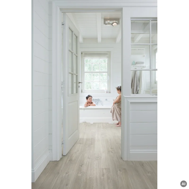 Panele Winylowe SPC LVT Dąb Canyon szary ze śladami cięci
