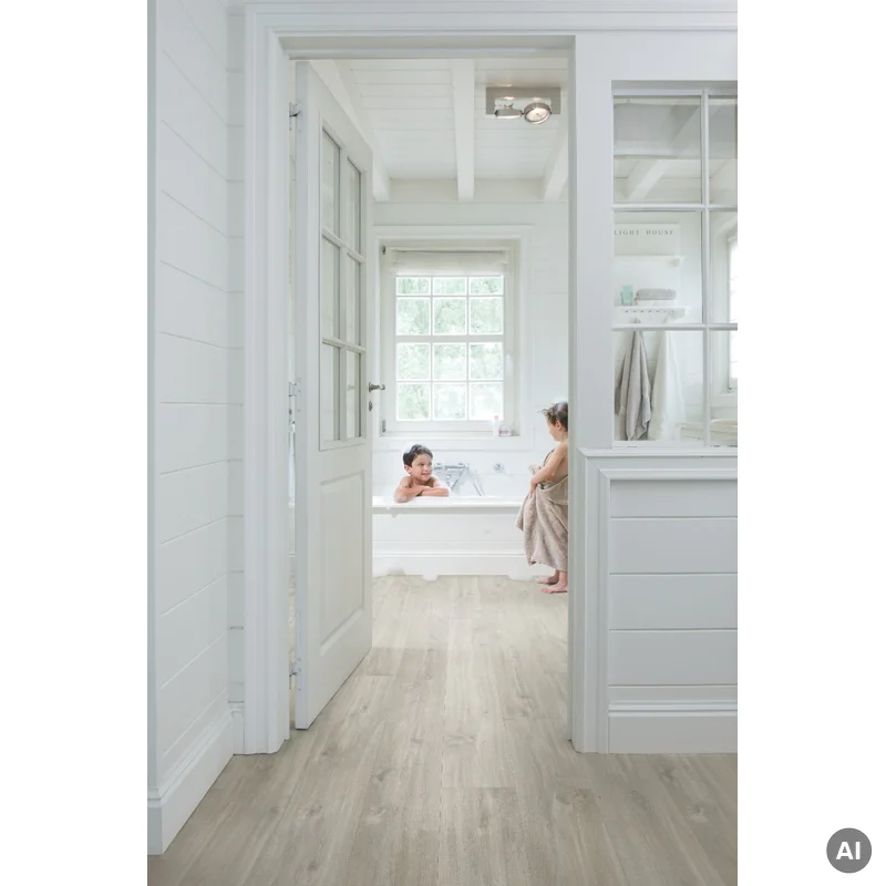 Panele Winylowe SPC LVT Dąb Canyon szary ze śladami cięci