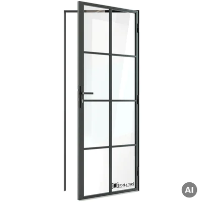 Drzwi Szklane OSLO z klamką
