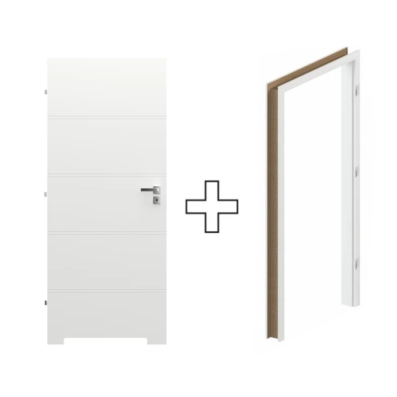 Komplet Drzwi + Ościeżnica Regulowana Porta Trim T lewe 80