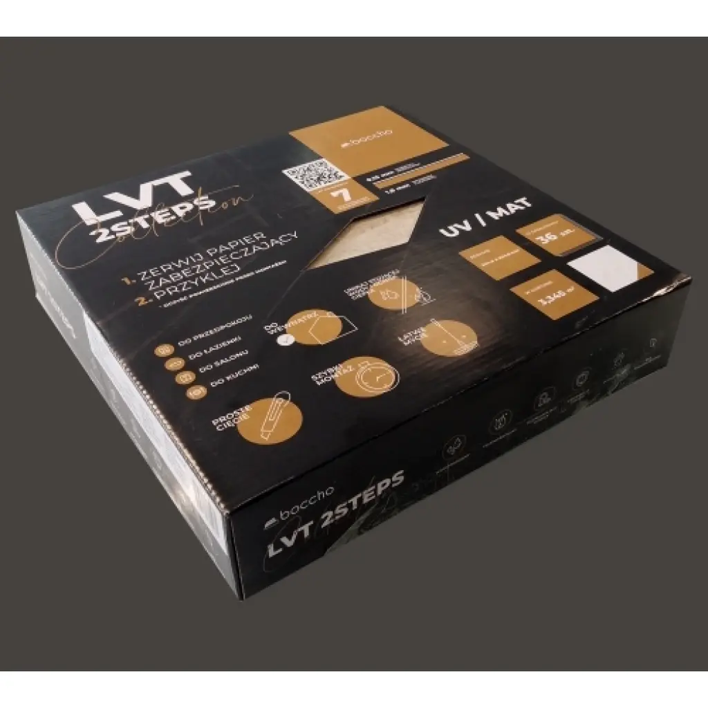 Panele Winylowe Samoprzylepne Beton Szary Millenium BZY603-6 1.8 mm, Panele winylowe, LVT Samoprzylepne 2STEPS, Boccho