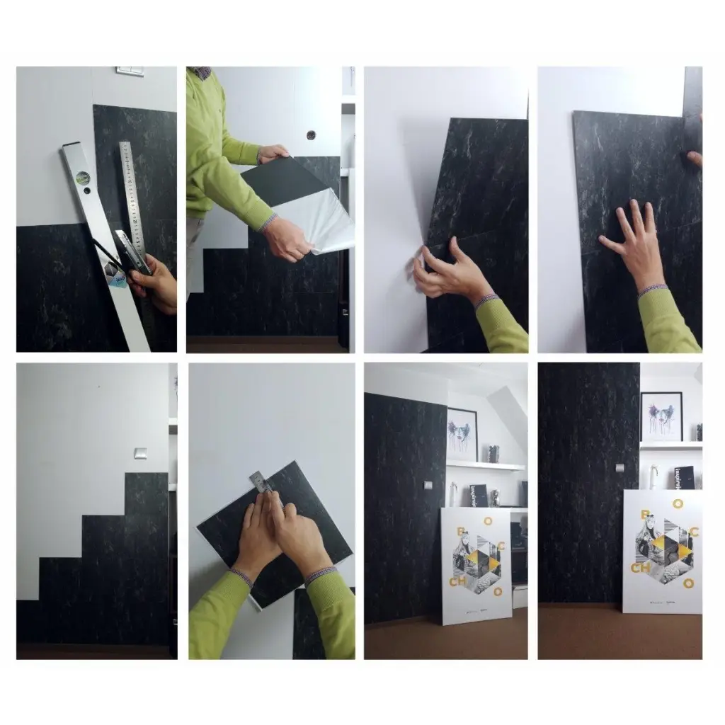 Panele Winylowe Samoprzylepne Beton Szary Millenium BZY603-6 1.8 mm, Panele winylowe, LVT Samoprzylepne 2STEPS, Boccho