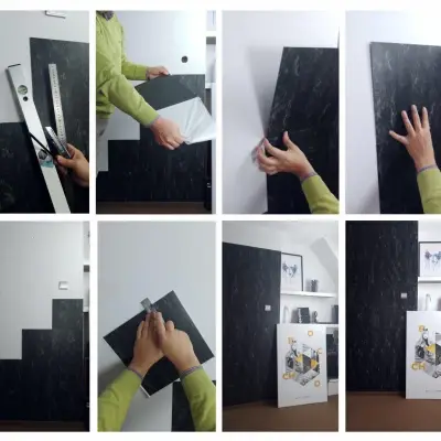 Panele Winylowe Samoprzylepne Beton Szary Millenium BZY603-6 1.8 mm