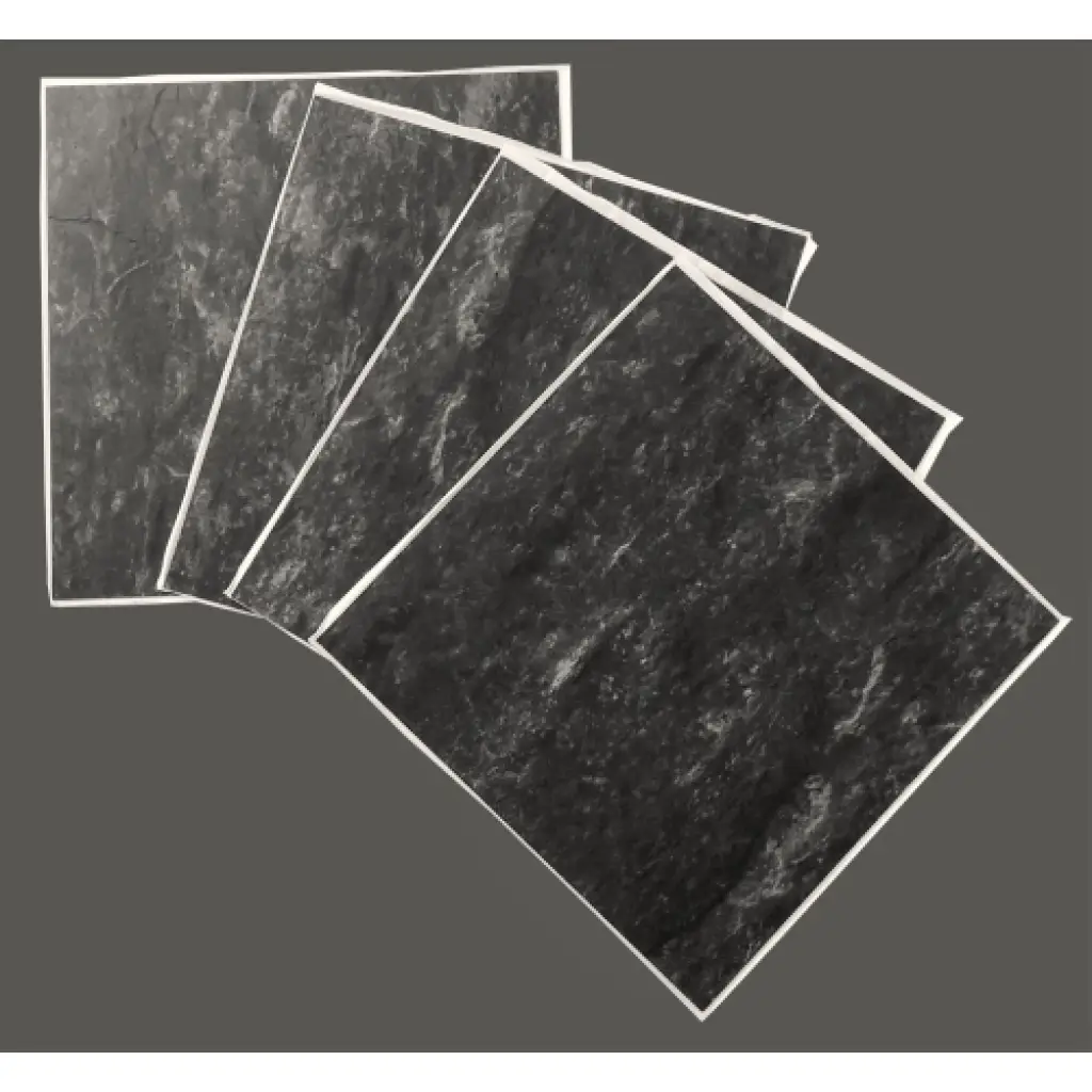 Panele Winylowe Samoprzylepne Kamień Łupek Czarny BZY616-6 1.8 mm, Panele winylowe, LVT Samoprzylepne 2STEPS, Boccho